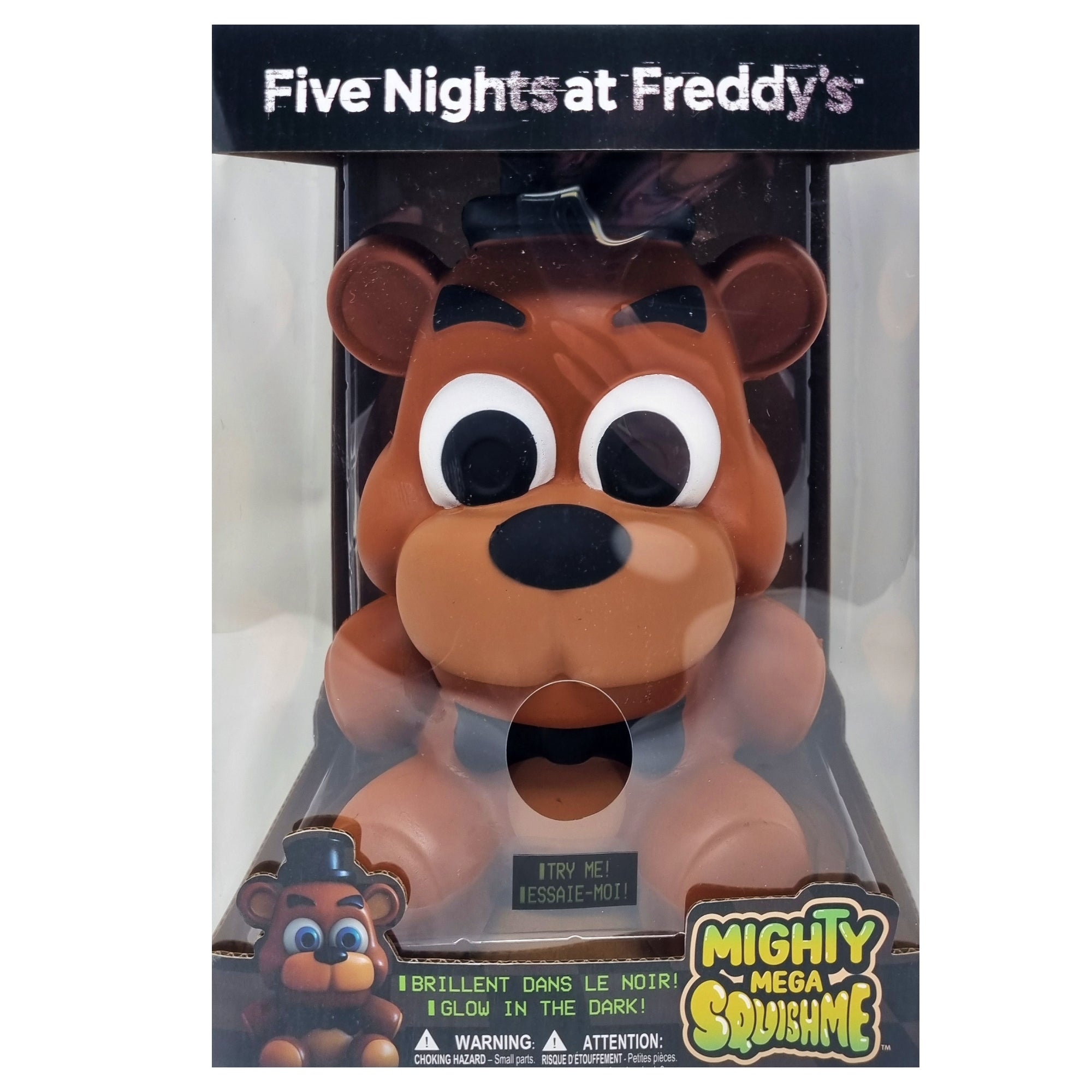FNAF Freddy Mighty MEGA GIANT Squishme GLOWS UP Five Nights at Freddy