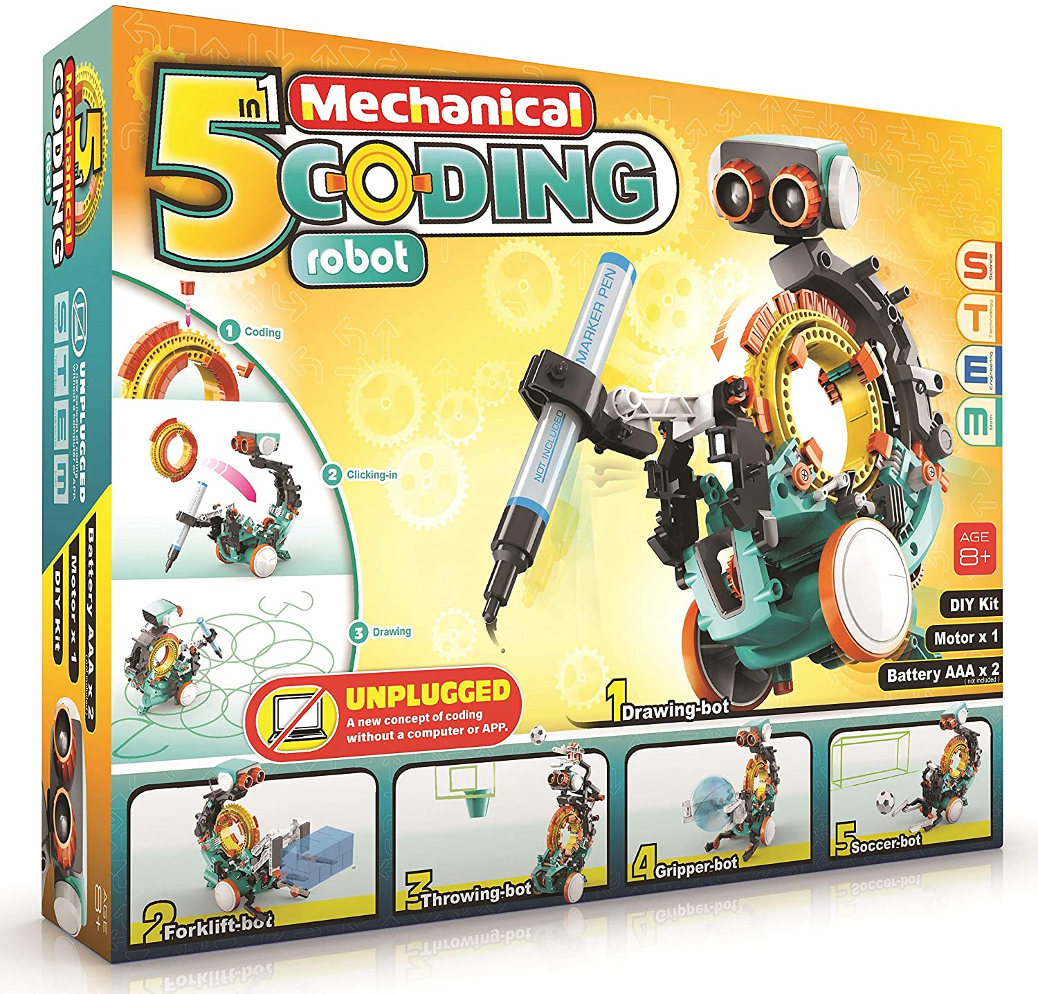 Teach Tech Mech-5 Programable Mechanical Robot Coding Kit