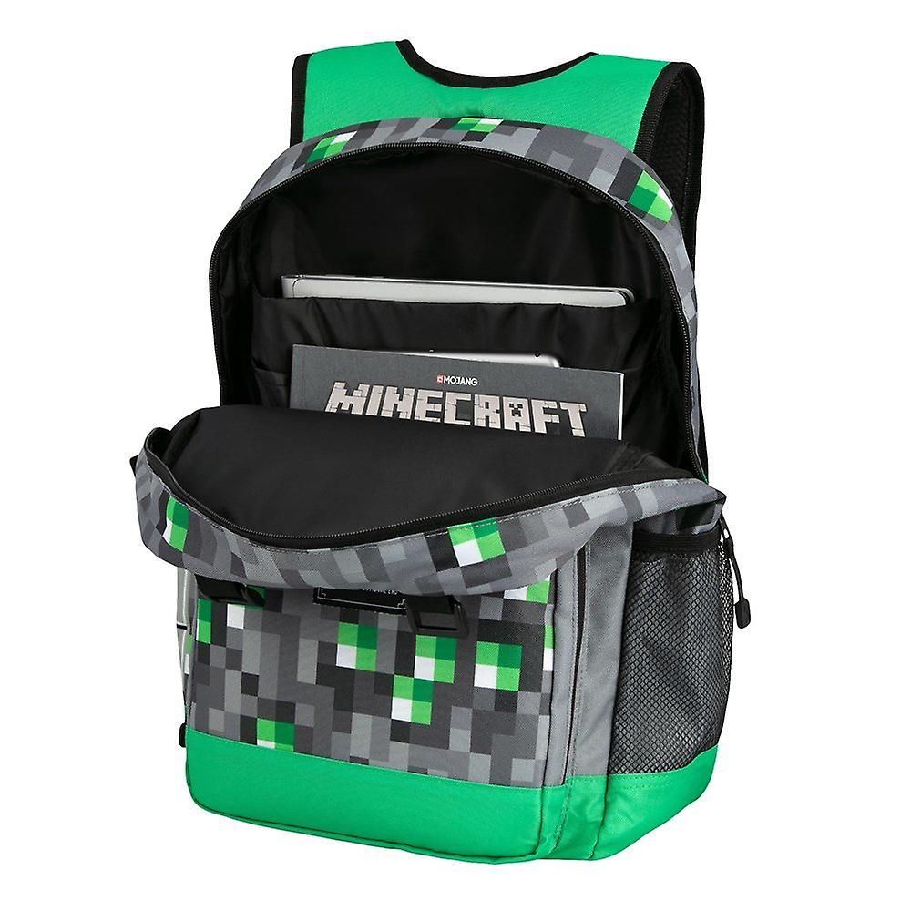 Minecraft Emerald Survivalist Backpack satchel Bag - 0