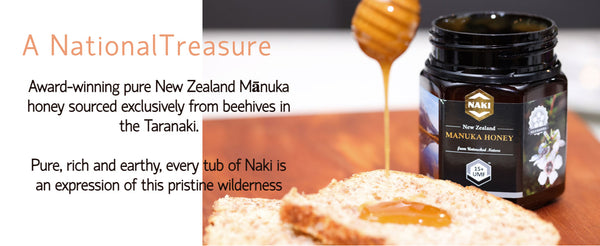 NAKI Manuka Honey Harvested, Tested. Traceable. Certified 100% New Zealand Honey | International Gold Award Winner UMF 20+ | MGO 830+ | 250 grams