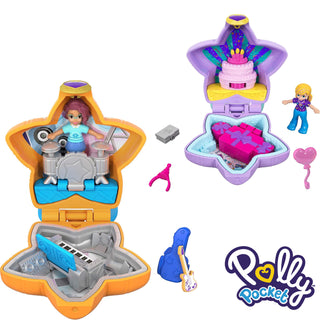 Polly Pocket Tiny Pocket Places Compact Playset Set of 2 - Stocking Fillers