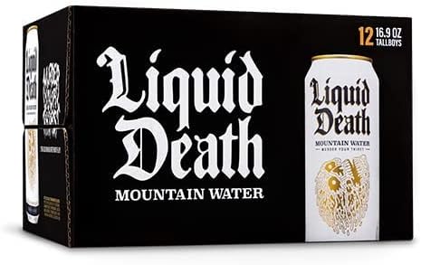 Liquid Death Premium Water 12 x 500 ml (choose from 4 flavours)