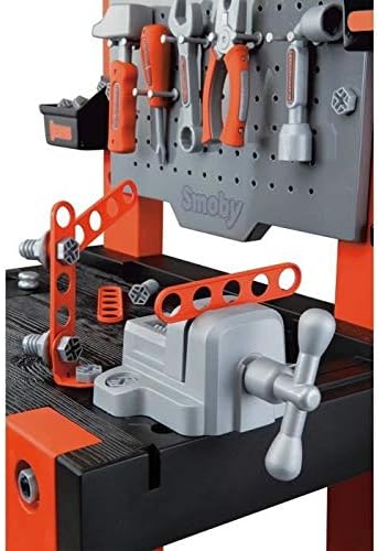 Smoby Black & Decker Kids Toy Workbench Tool Station with 71 Accessories