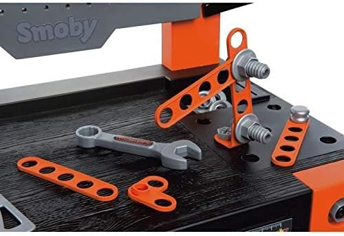 Smoby Black & Decker Kids Toy Workbench Tool Station with 71 Accessories