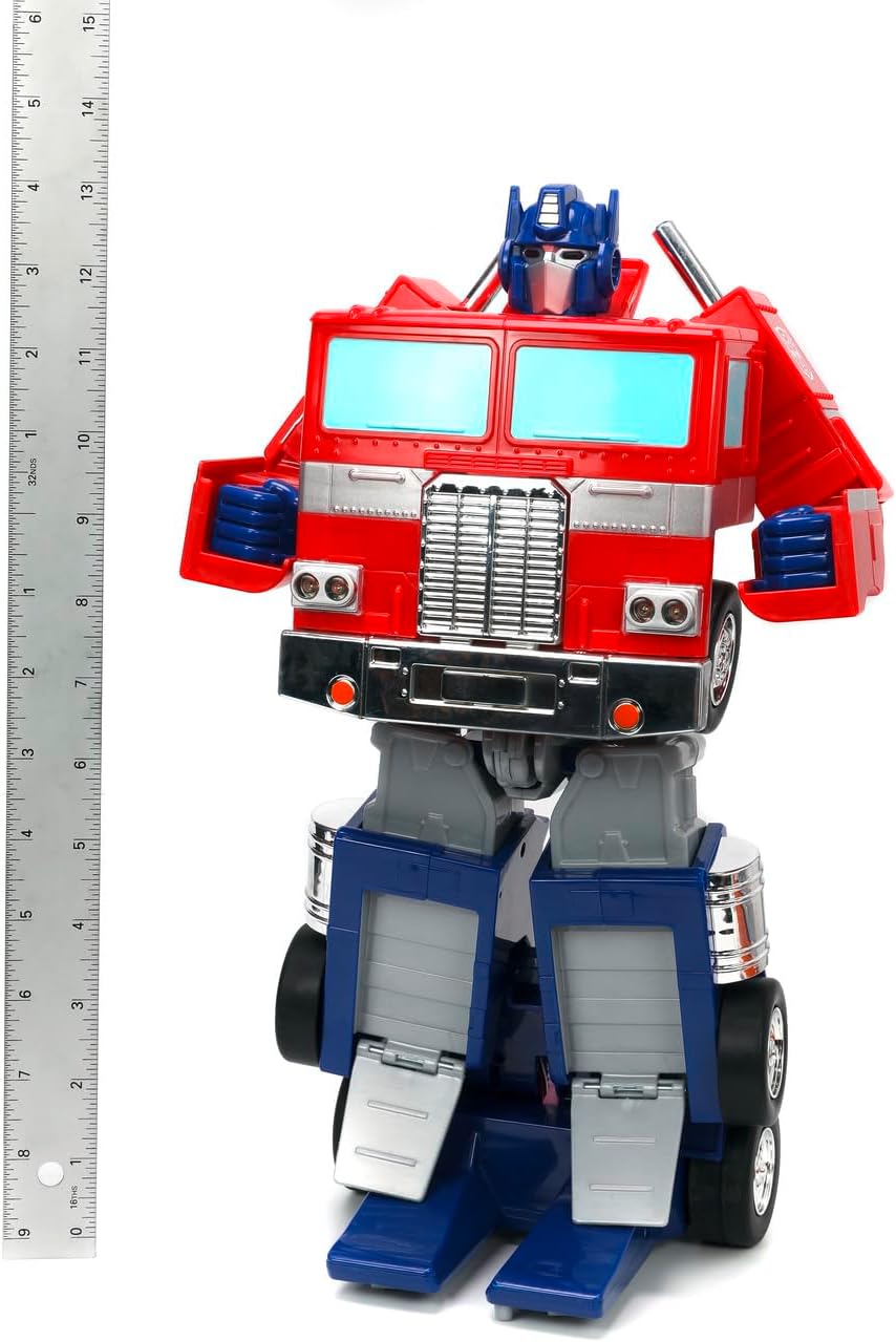 TRANSFORMERS Converting RC Optimus Prime – Original G1 model Remote Control Car - With lights sounds and voice - 0