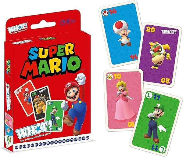 Waddingtons WHOT! Super Mario Edition Family Card Game For 2+ Players Ages 5+