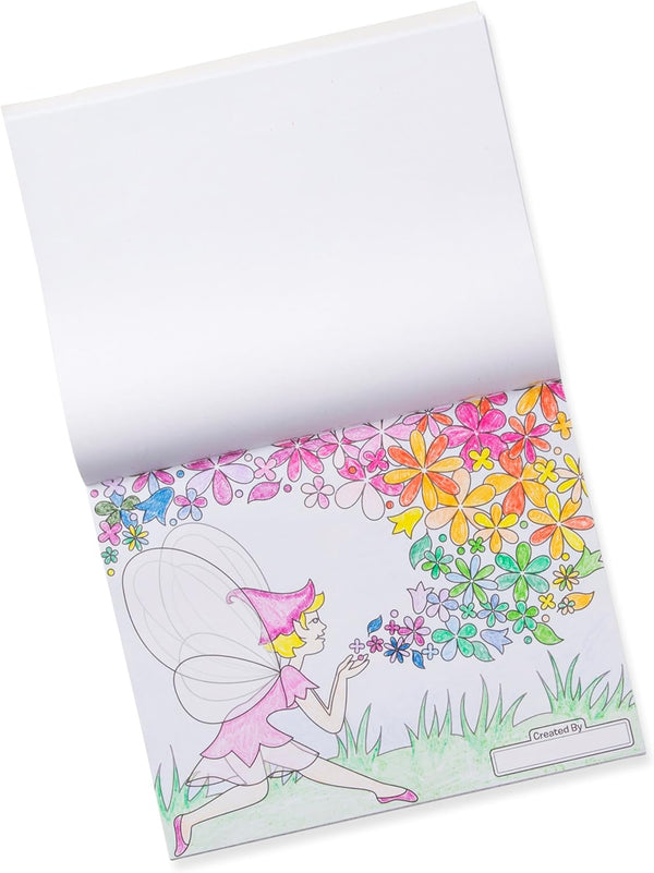 Melissa & Doug Jumbo 50-Page Kids' Colouring Pad Activity Book - Princess and Fairy