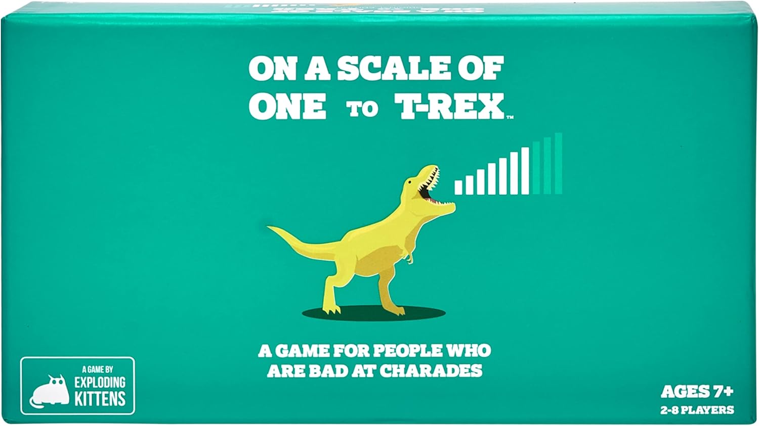 Exploding Kittens on a Scale of One to T-Rex Card Game