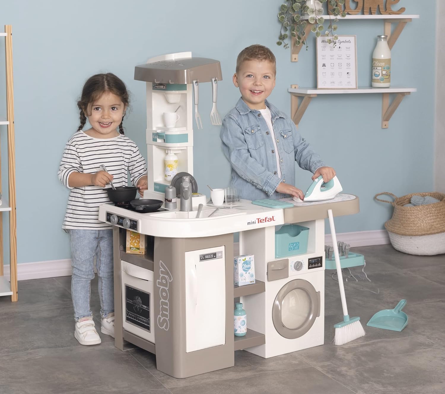 Smoby Tefal Studio Utility Kitchen – Play kitchen for children aged 3+