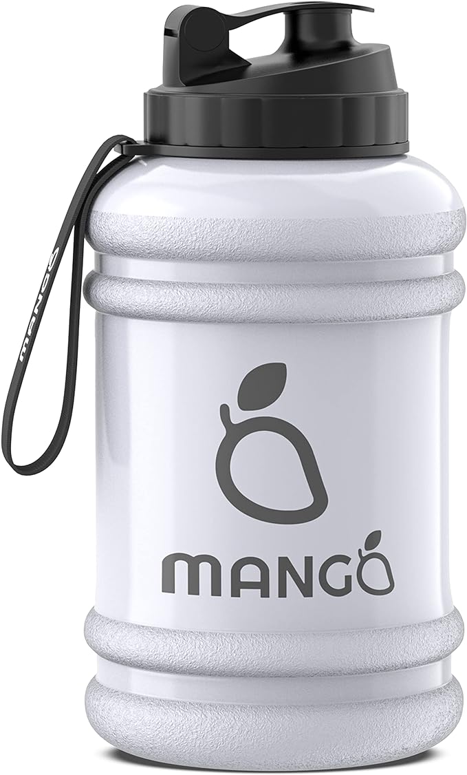 MANGO 2.2L Water Bottle With Straw and Time Markings - BPA Free Xl Jug