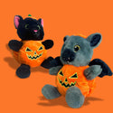 Keeleco Pumpkin Pals Halloween Plush Toy 100% Recycled Eco Soft Toy - Set of 2