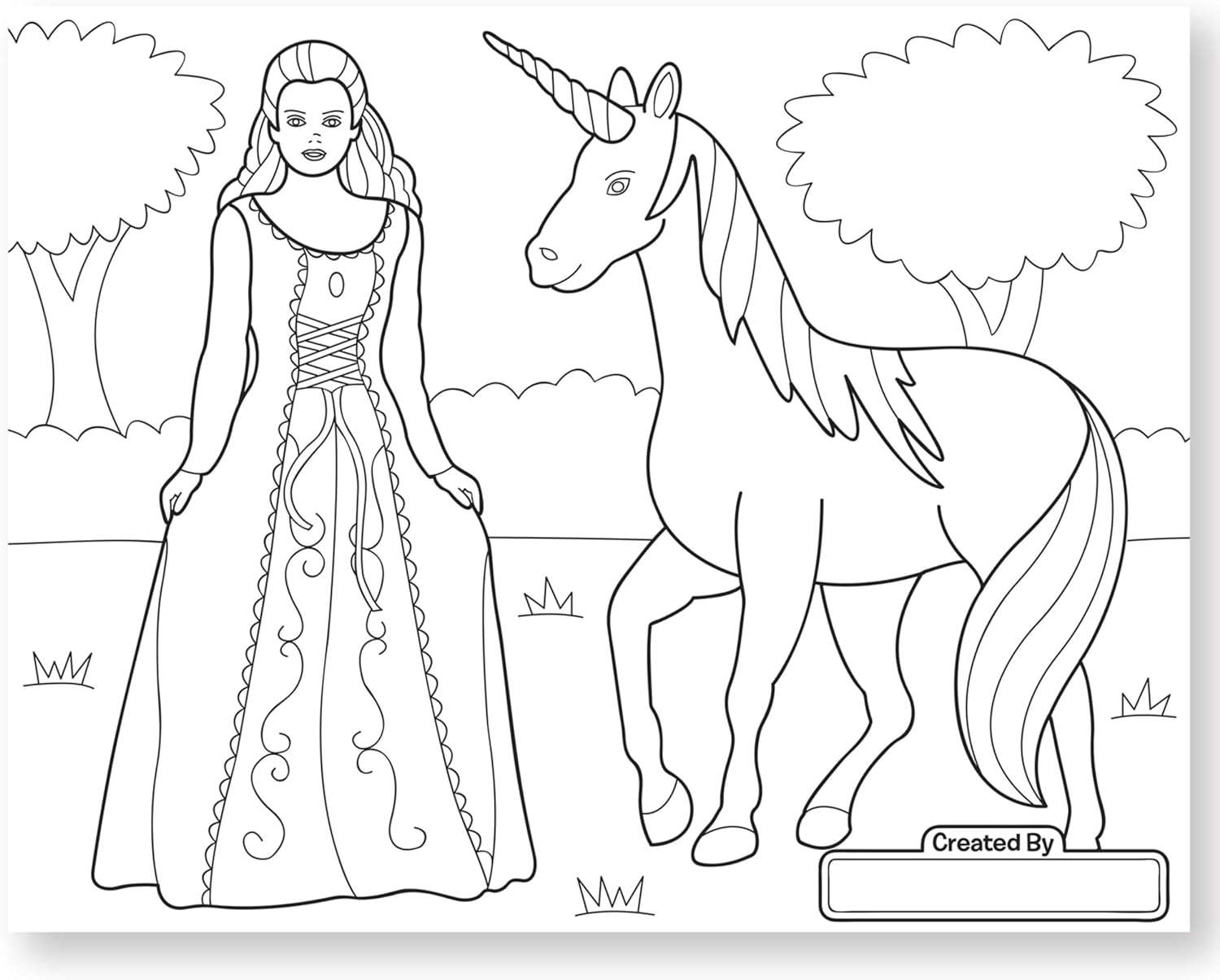 Melissa & Doug Jumbo 50-Page Kids' Colouring Pad Activity Book - Princess and Fairy