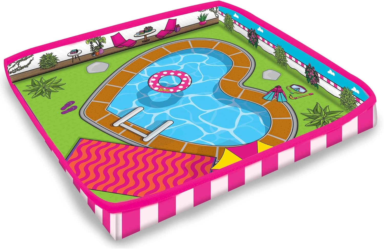 PETERKIN | Barbie Dreamhouse ZipBin: Storage for 40 Dolls and playmat!