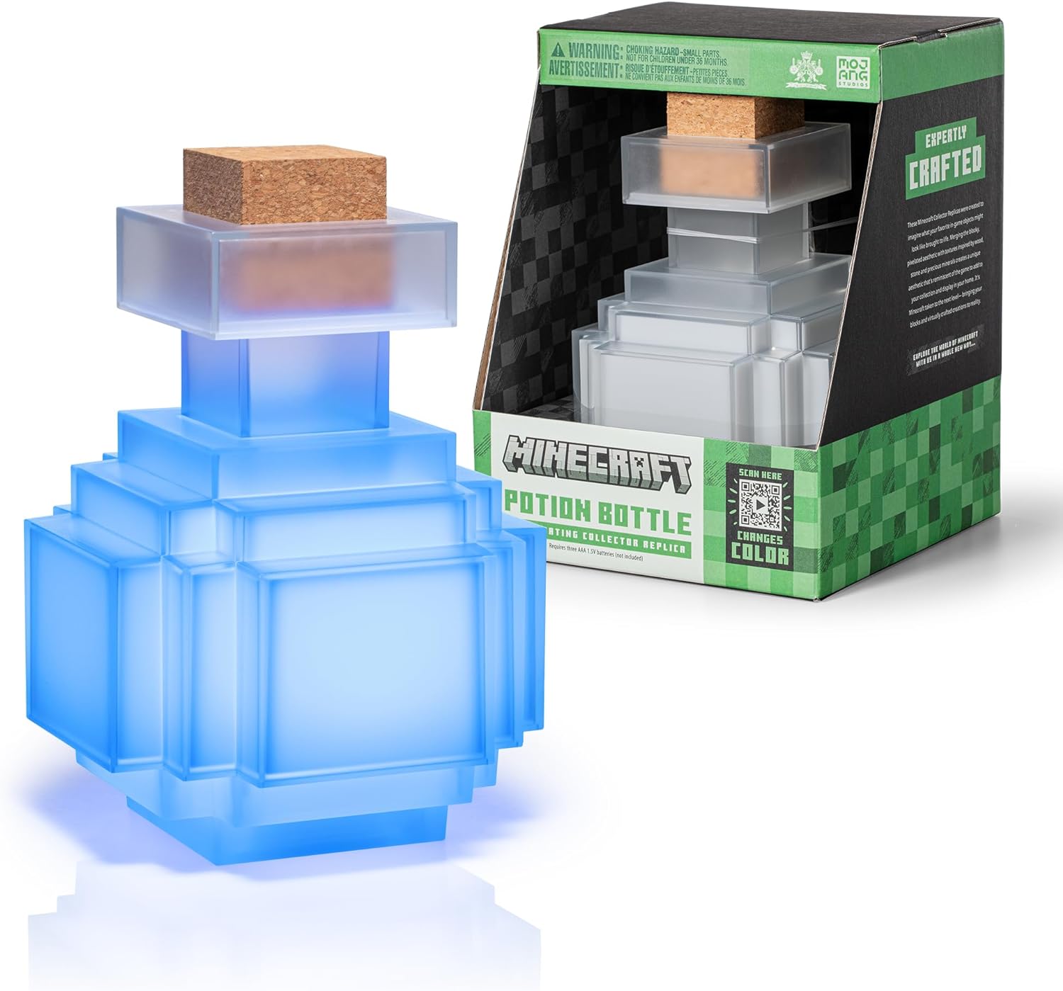 Minecraft Potion Bottle NN3729- Nobles -  Expertly Crafted - Touch sensitive - Colour Changing