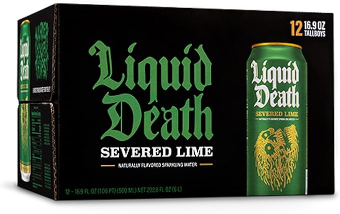 Liquid Death Premium Water 12 x 500 ml (choose from 4 flavours)