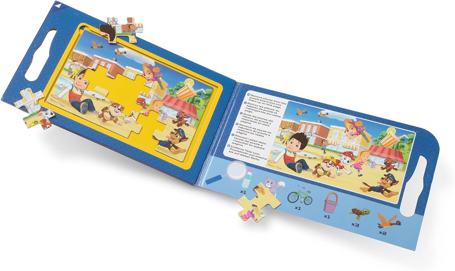 Melissa & Doug PAW Patrol Take-Along Magnetic Jigsaw Puzzles (2 15-Piece Puzzles) - FSC Certified