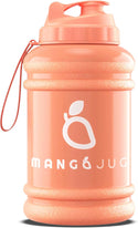 MANGO Water Bottle 2.2 Litre BPA Free Sports Gym Workout Drinking with Straw