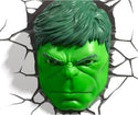 Marvel Avengers Hulk Head,Face, 3D Deco Wall Lamp, Night Light