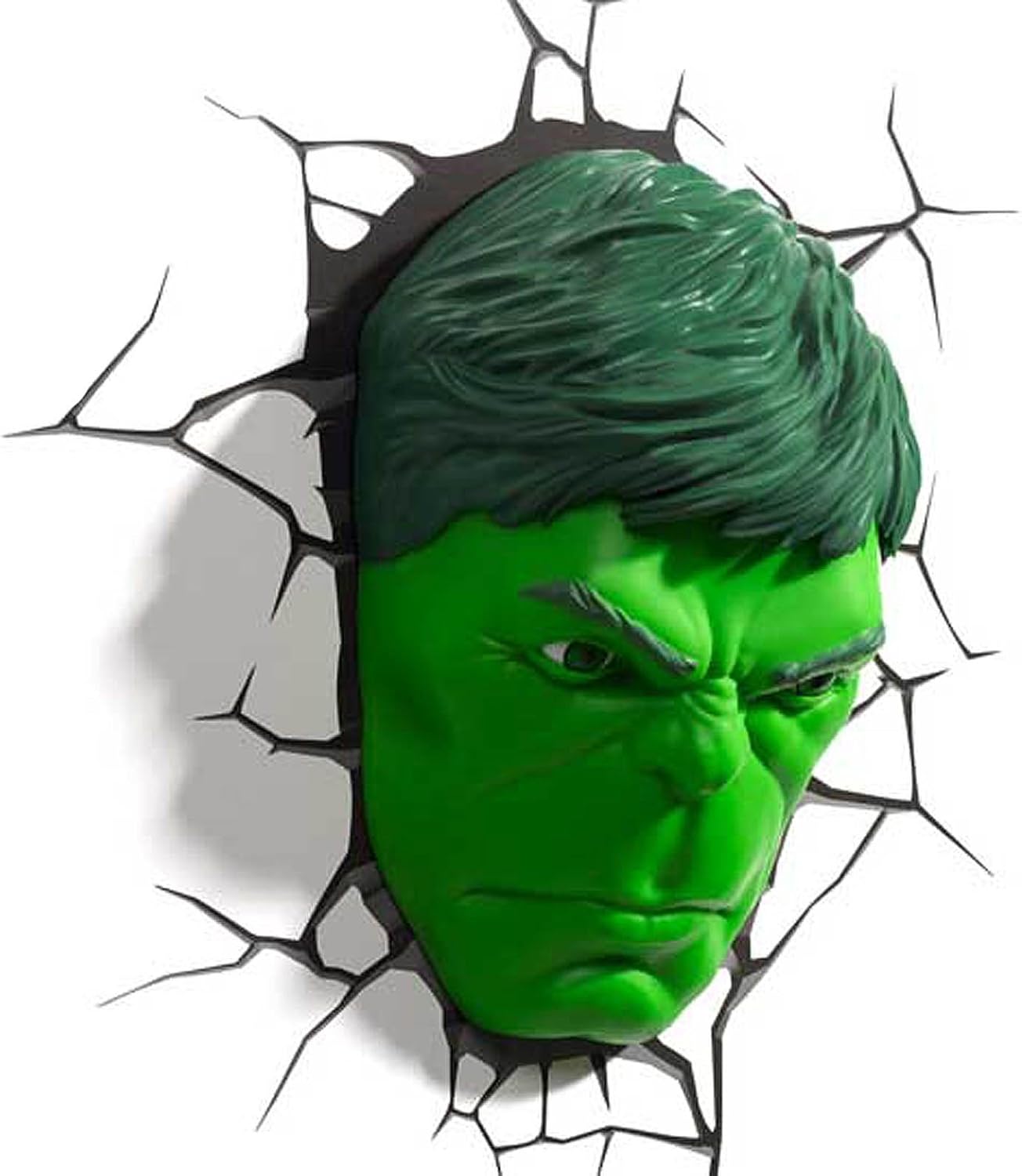 Marvel Avengers Hulk Head,Face, 3D Deco Wall Lamp, Night Light - 0