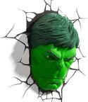 Marvel Avengers Hulk Head,Face, 3D Deco Wall Lamp, Night Light