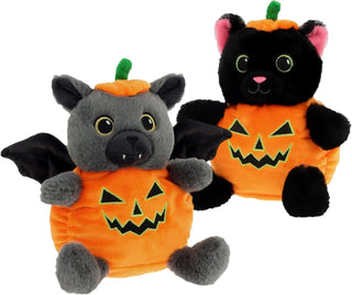 Keeleco Pumpkin Pals Halloween Plush Toy 100% Recycled Eco Soft Toy - Set of 2