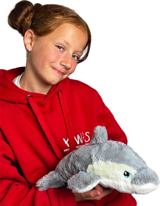 Dolphin Plush Toy - 100% Recycled Eco Soft Teddy - Keel Keeleco SE6177