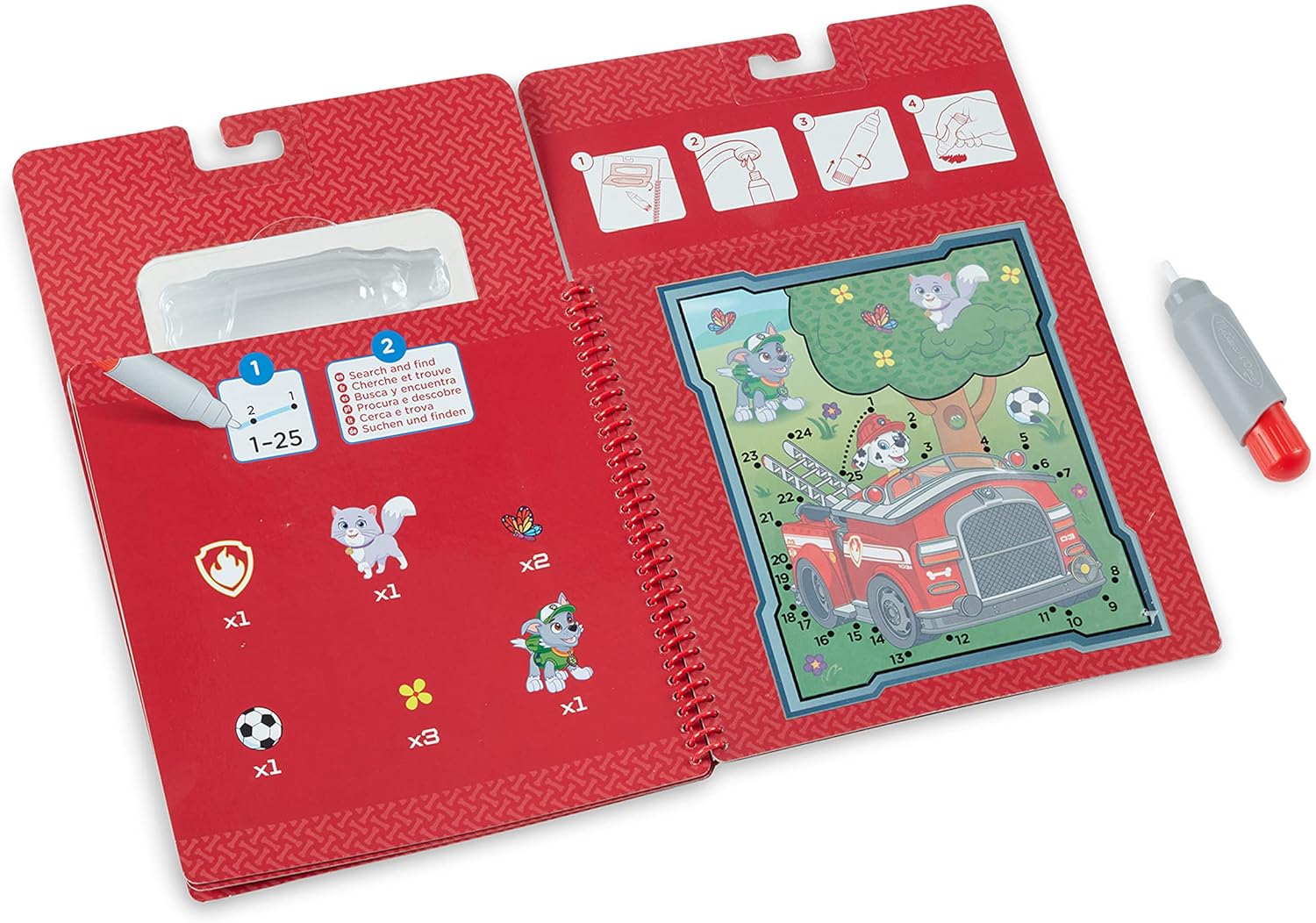 Melissa & Doug Pack of 3 Water WOW PAW Patrol, Water Reveal Travel Book,  Activity Pad