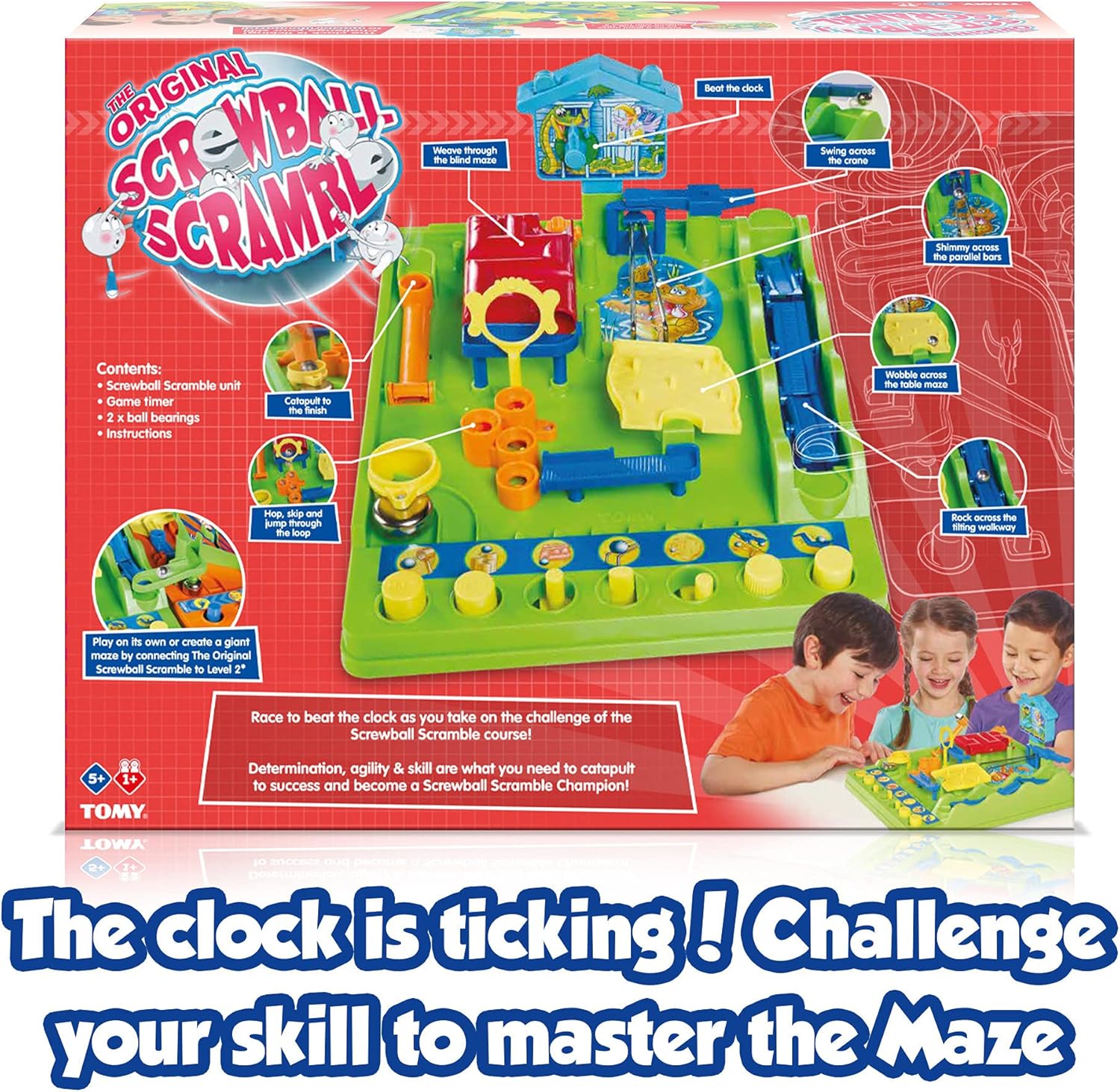 TOMY Screwball Scramble Level 1 Retro Game - Box Damaged - 0