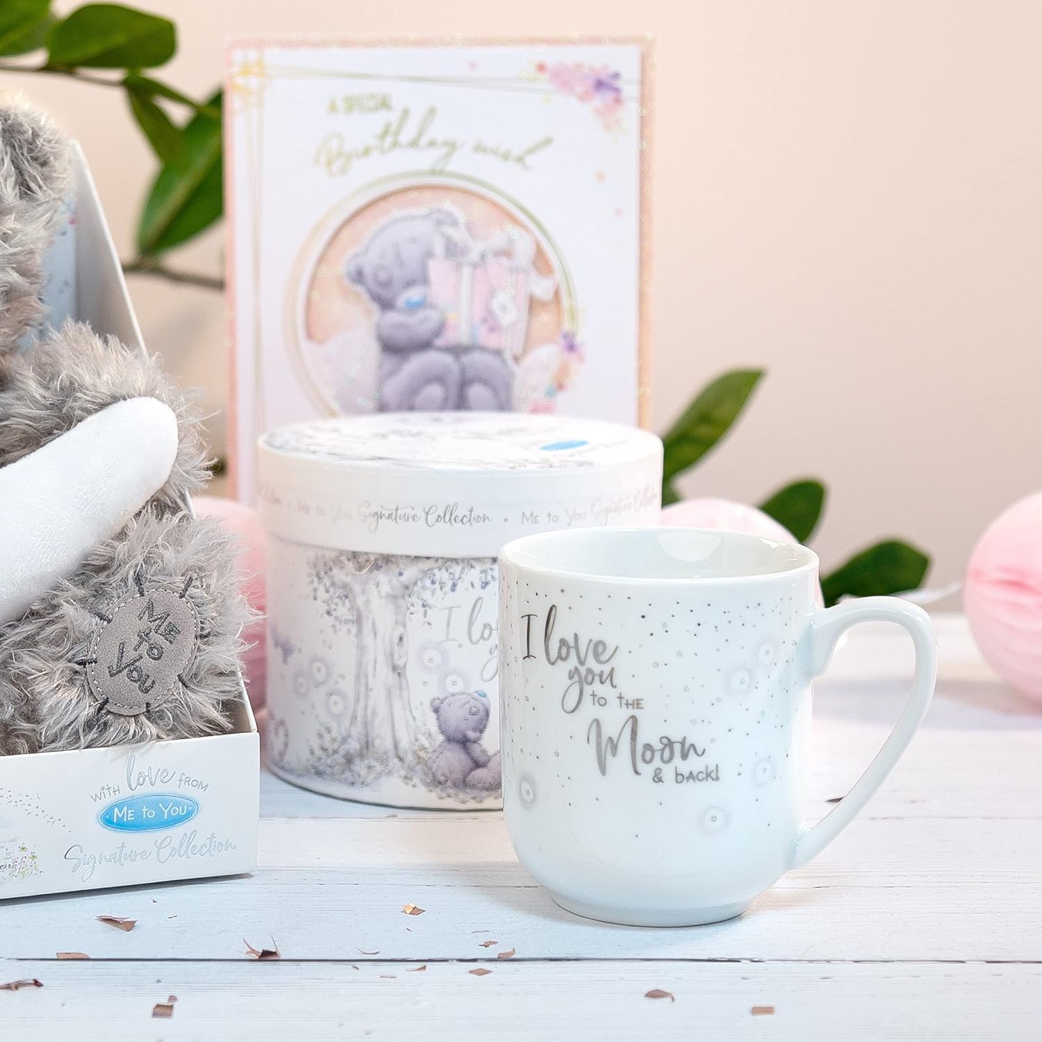 Valentines Love You to The Moon & Back Gift Boxed Tatty Teddy Mug - 0