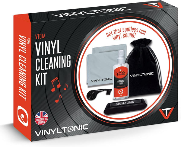 Vinyl Cleaning Kit  - Microfibre Cloths, Brush and Cleaning Fluid