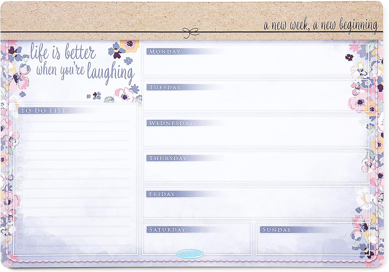 Me to You Weekly Planner Pad - A4 Planner Notepad