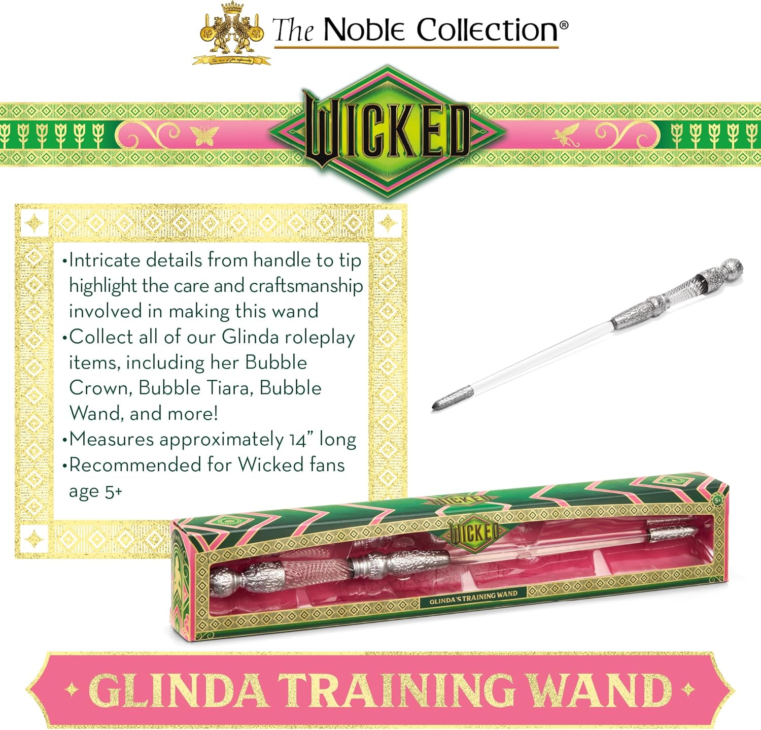 The Noble Collection Wicked Glinda's Training Wand