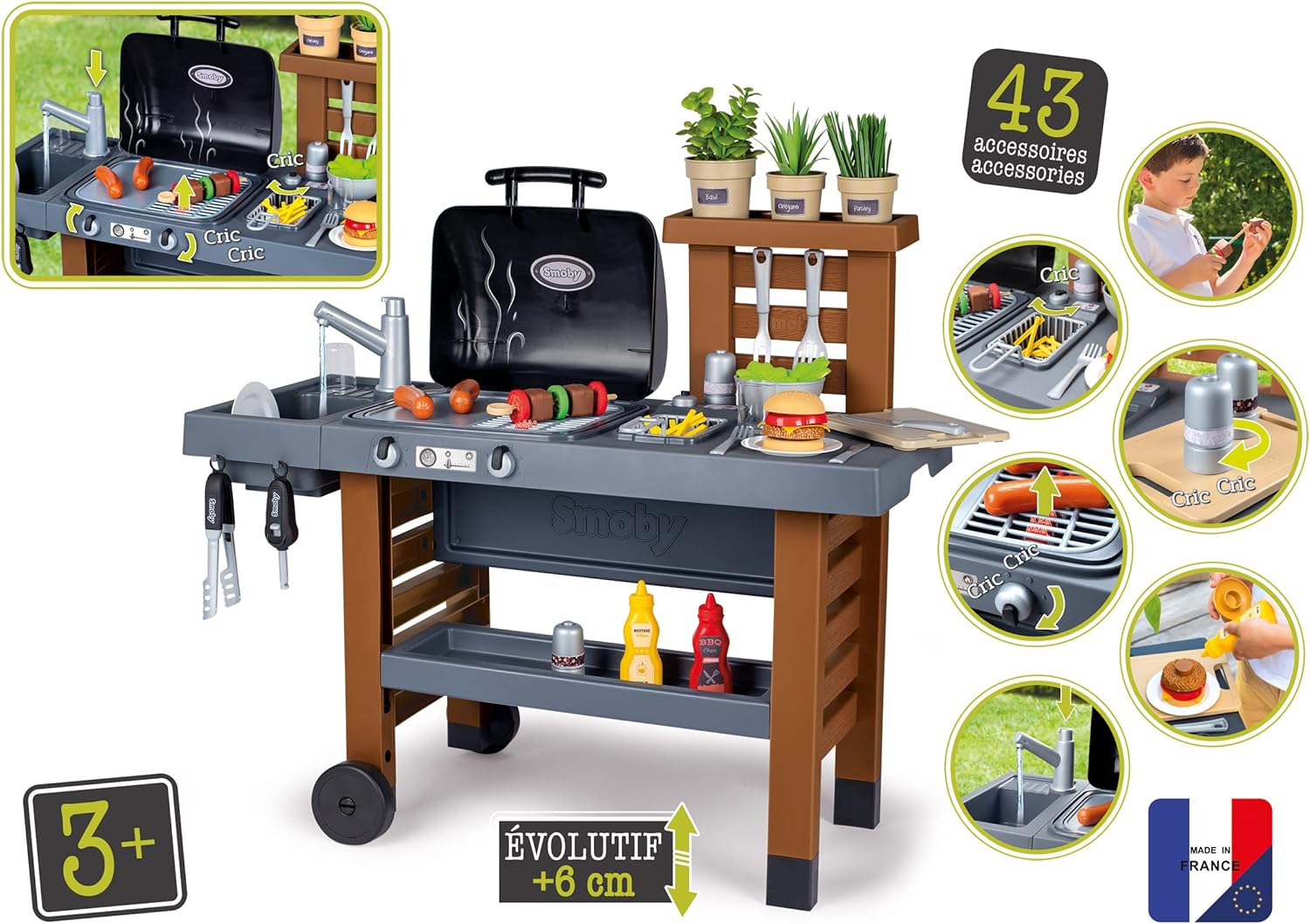 SMOBY GARDEN KITCHEN KIDS BBQ