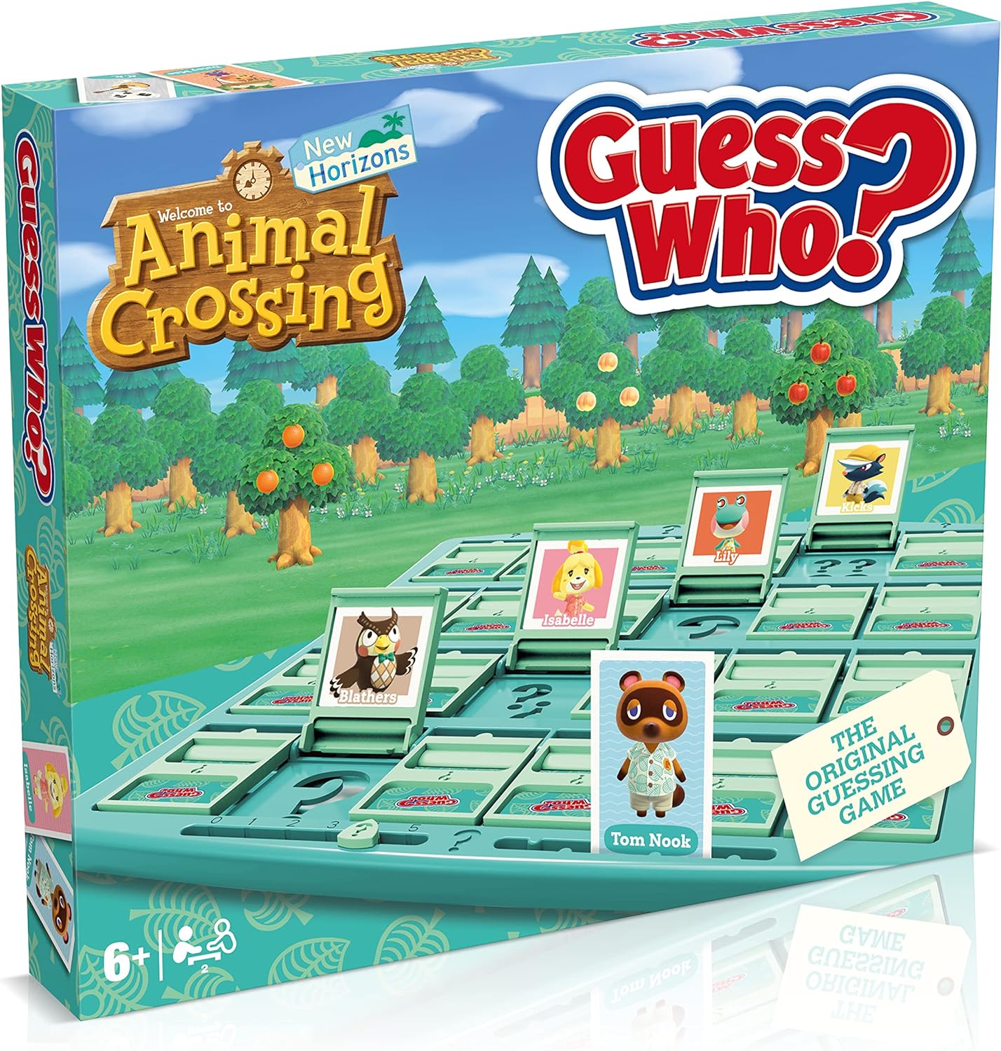 Winning Moves Animal Crossing Guess Who? Board Game, Play with Tom Nook, Margie, Harvey and Daisy Mae - Gift for Ages 4 Plus