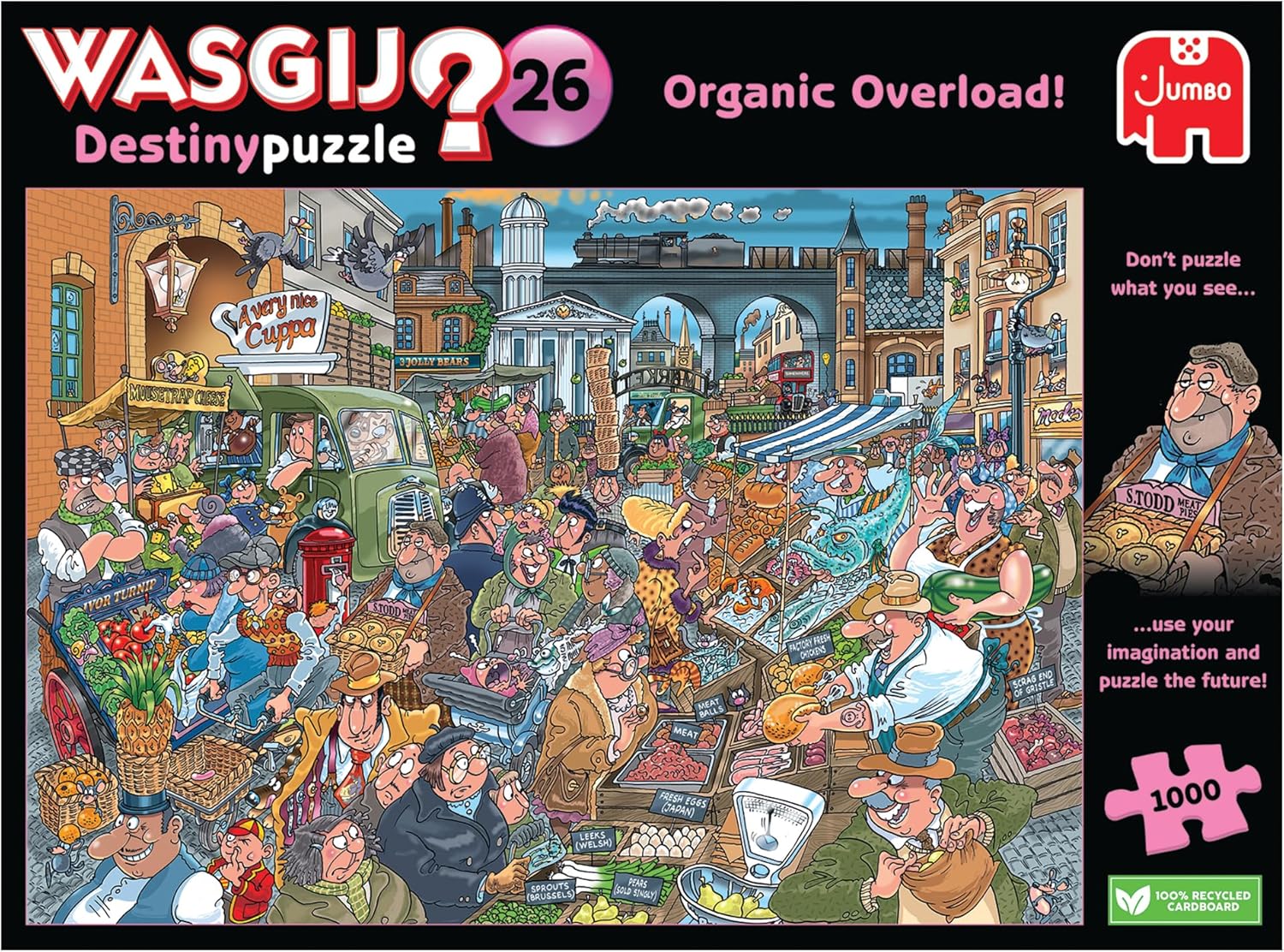 Wasgij Destiny 26, Organic Overload - 1000 Piece Jigsaw Puzzles for Adults