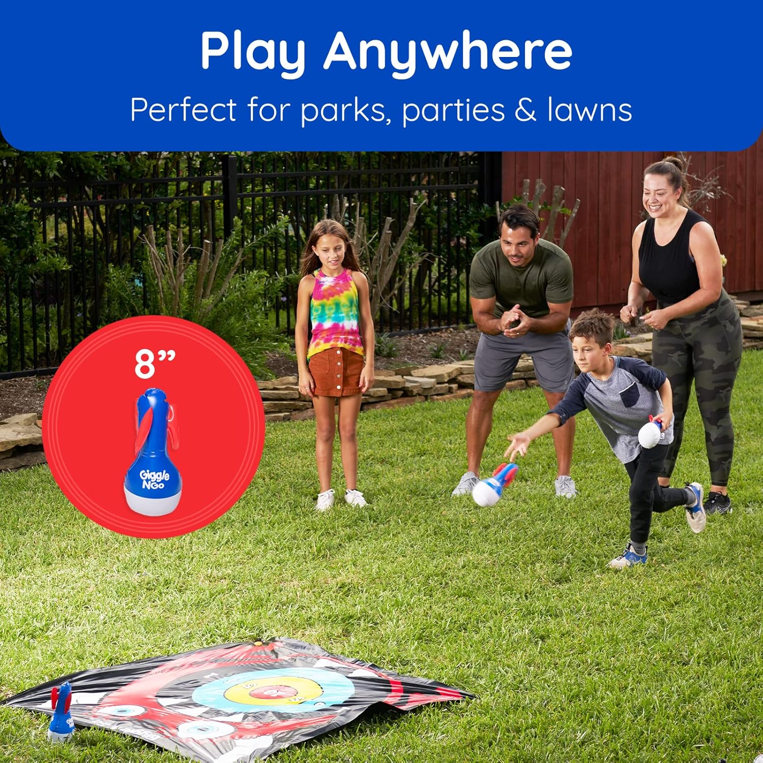 Giggle N Go Lawn Darts Set - Original Flarts Indoor and Outdoor Games for Kids