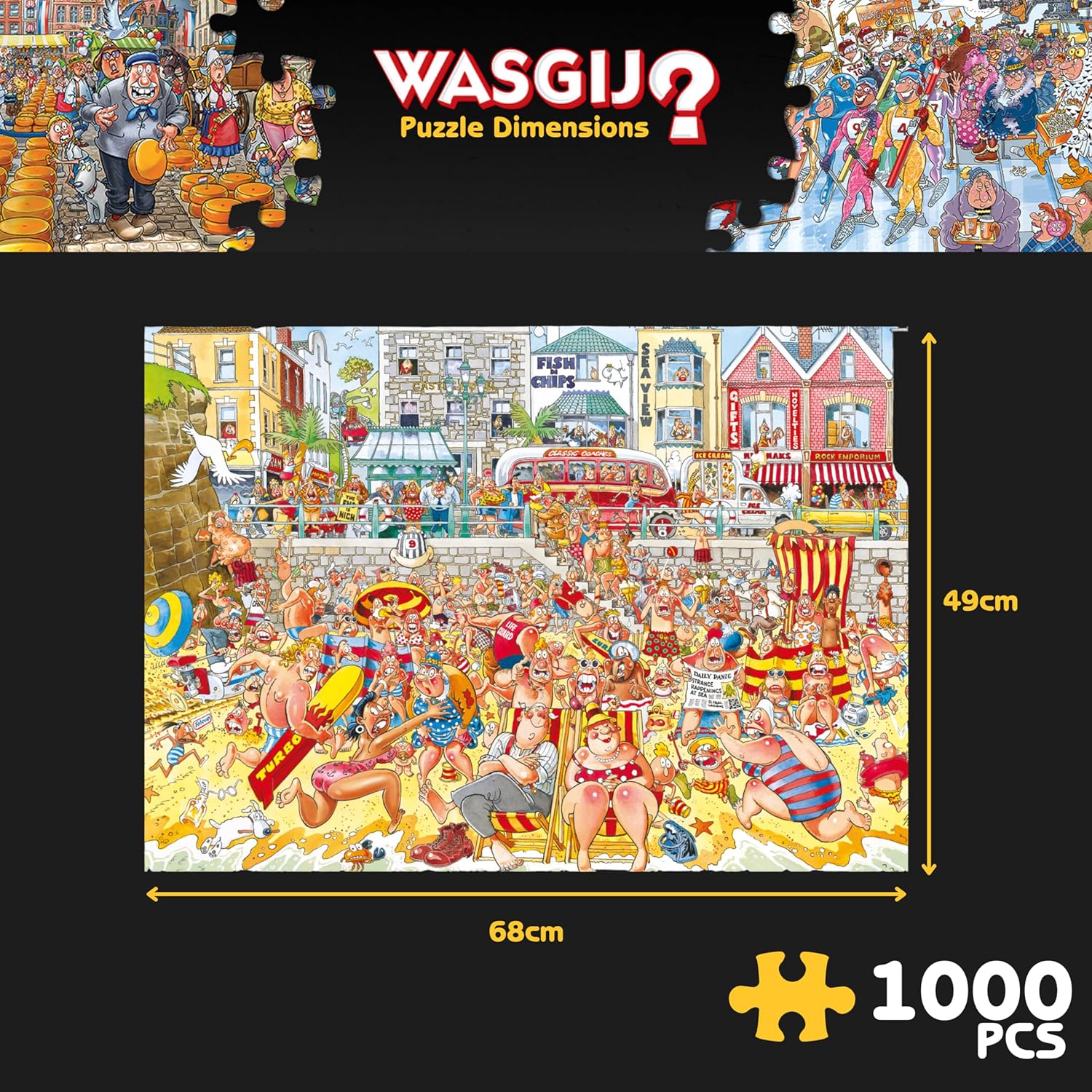 Wasgij Jigsaw Original 8 High Tide 1000 Piece Jigsaw Puzzle