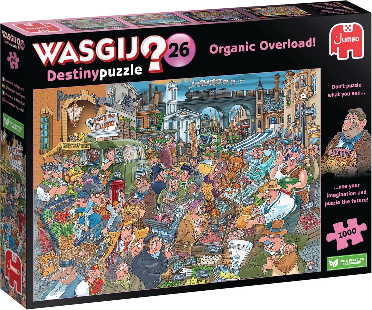 Wasgij Destiny 26, Organic Overload - 1000 Piece Jigsaw Puzzles for Adults