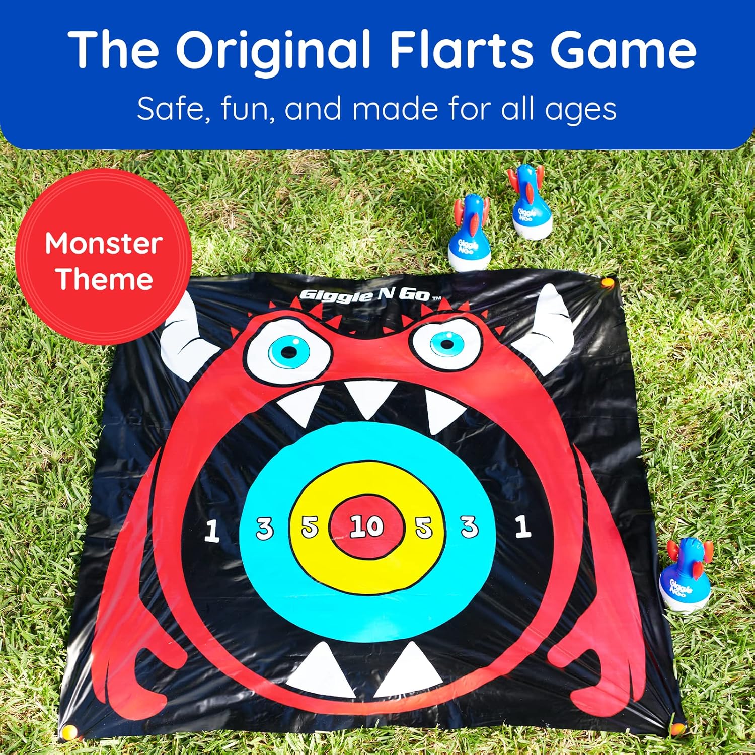 Giggle N Go Lawn Darts Set - Original Flarts Indoor and Outdoor Games for Kids - 0