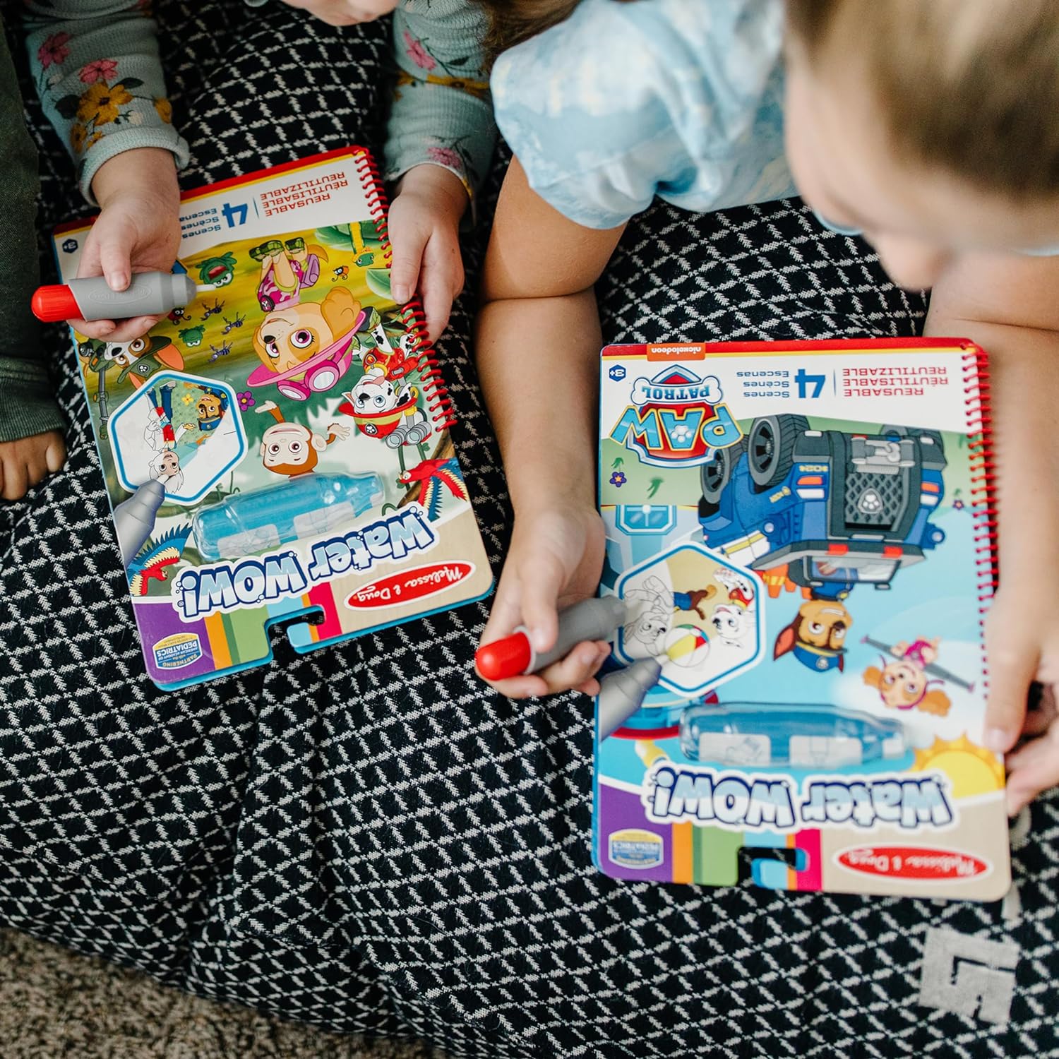 Melissa & Doug Pack of 3 Water WOW PAW Patrol, Water Reveal Travel Book,  Activity Pad