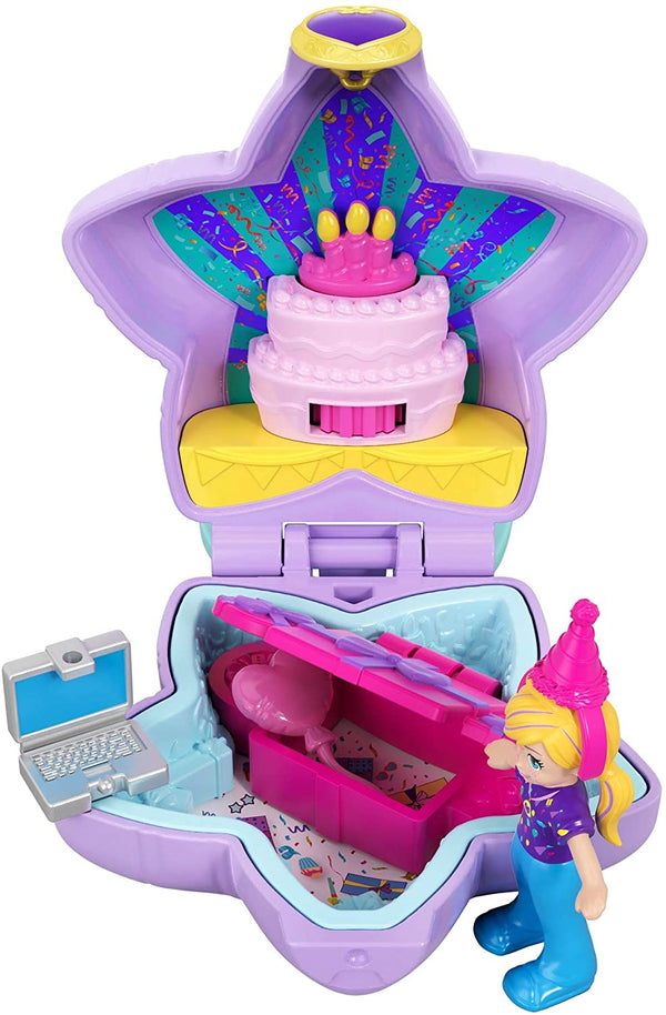 Polly Pocket Tiny Pocket Places Compact Playset Set of 2 - Stocking Fillers