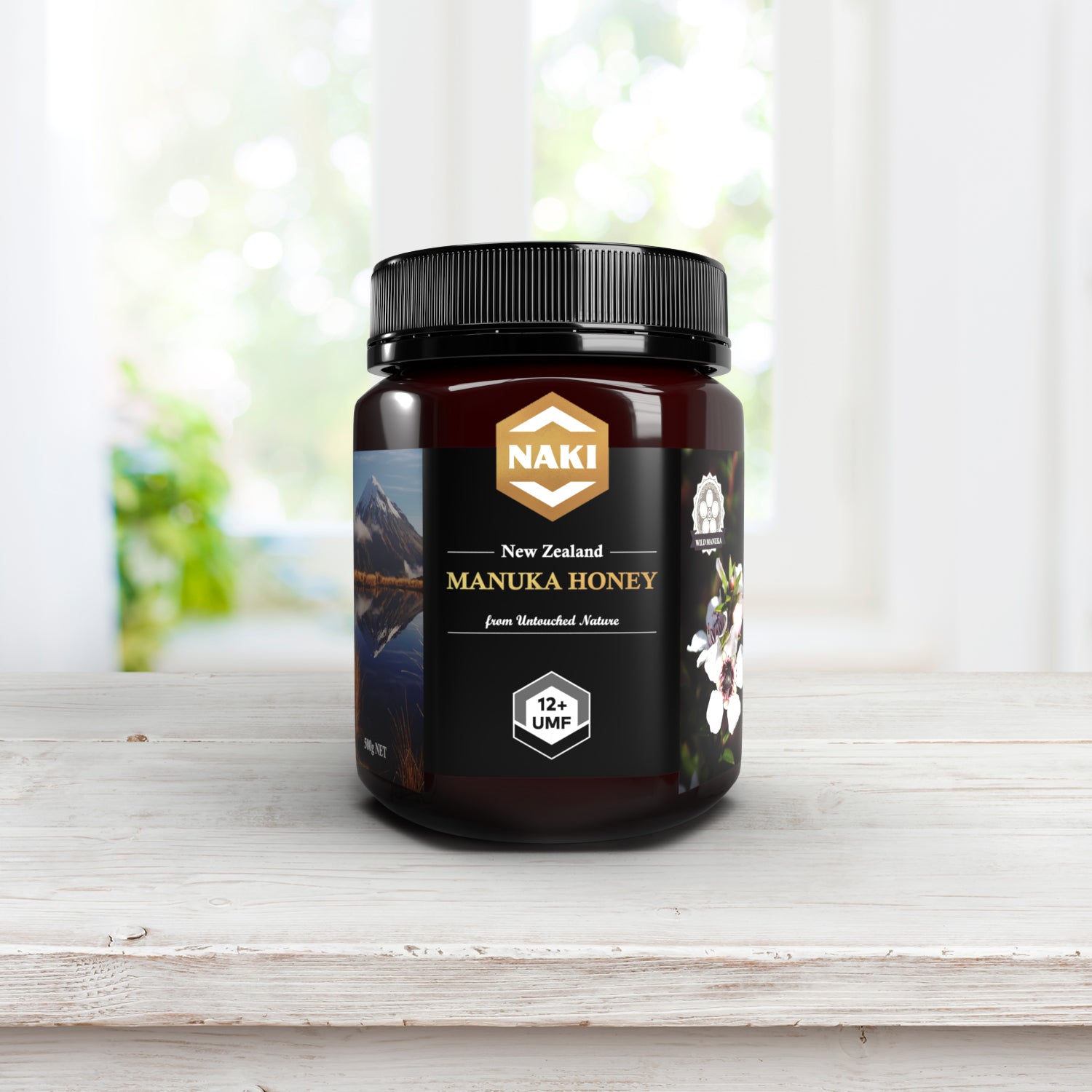 NAKI Manuka Honey Harvested, Tested. Traceable. Certified 100% New Zealand Honey | International Gold Award Winner UMF 12+ | MGO 350+ | 250 grams