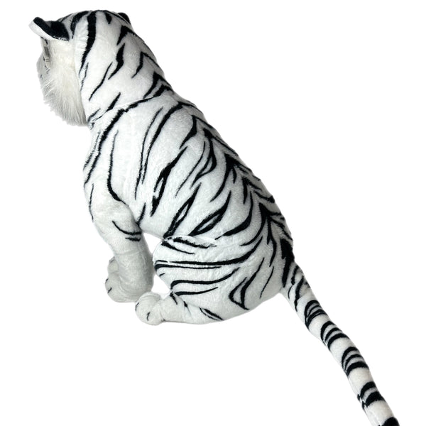 Deluxe Paws Large White Tiger Sitting 60cm