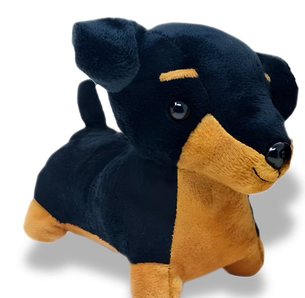 Sausage Dog Puppy Plush 14cm (Black)