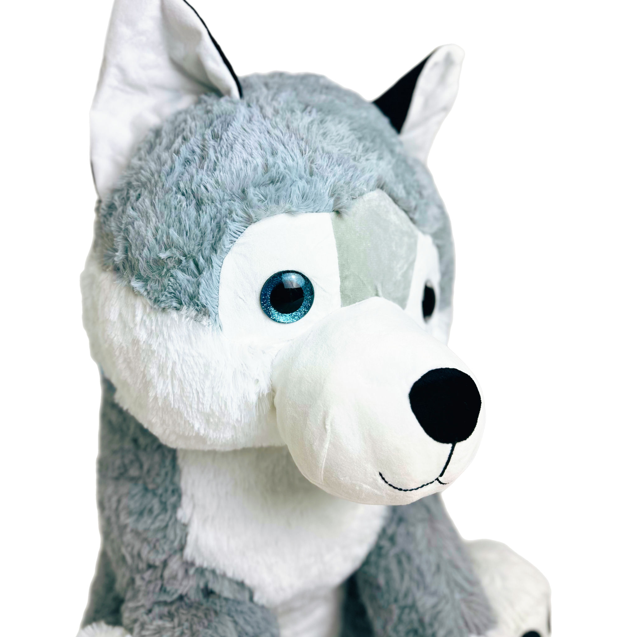 Extra Cuddly Large Husky Wolf Plush