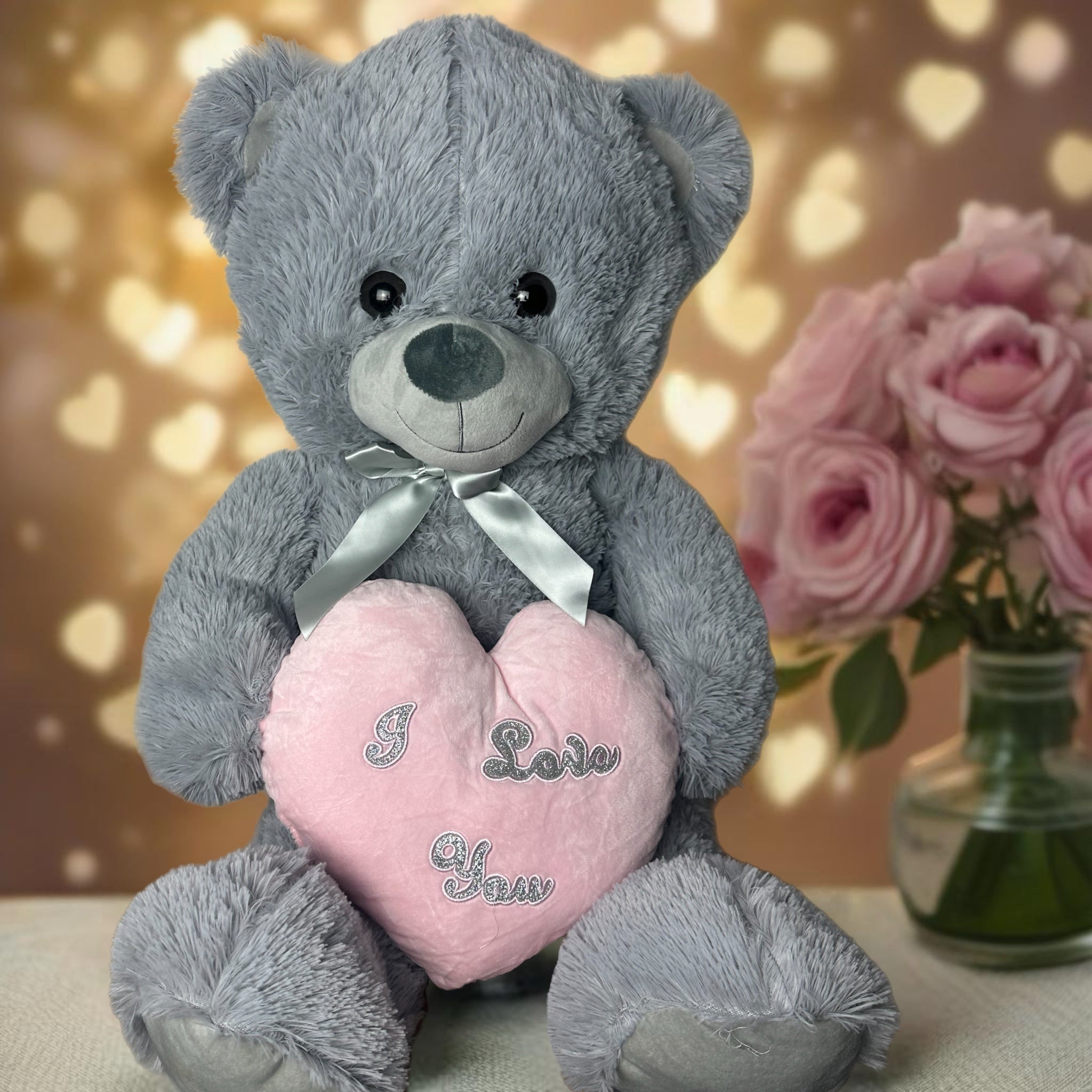 Valentines Day Extra Large Teddy Bear I Love You Cuddly Toy - 0