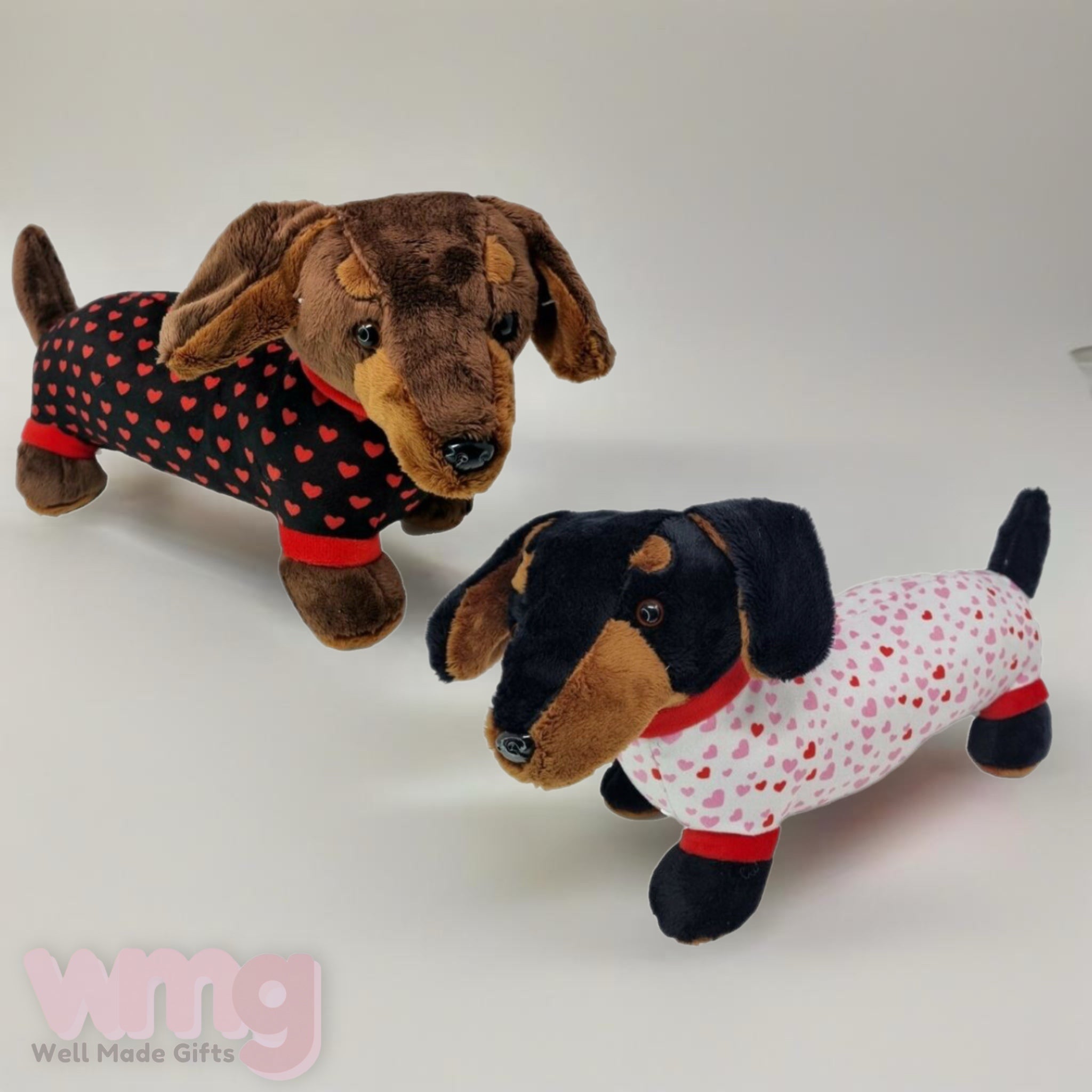 Valentines Plush Dachshund Sausage Dog Soft Toy