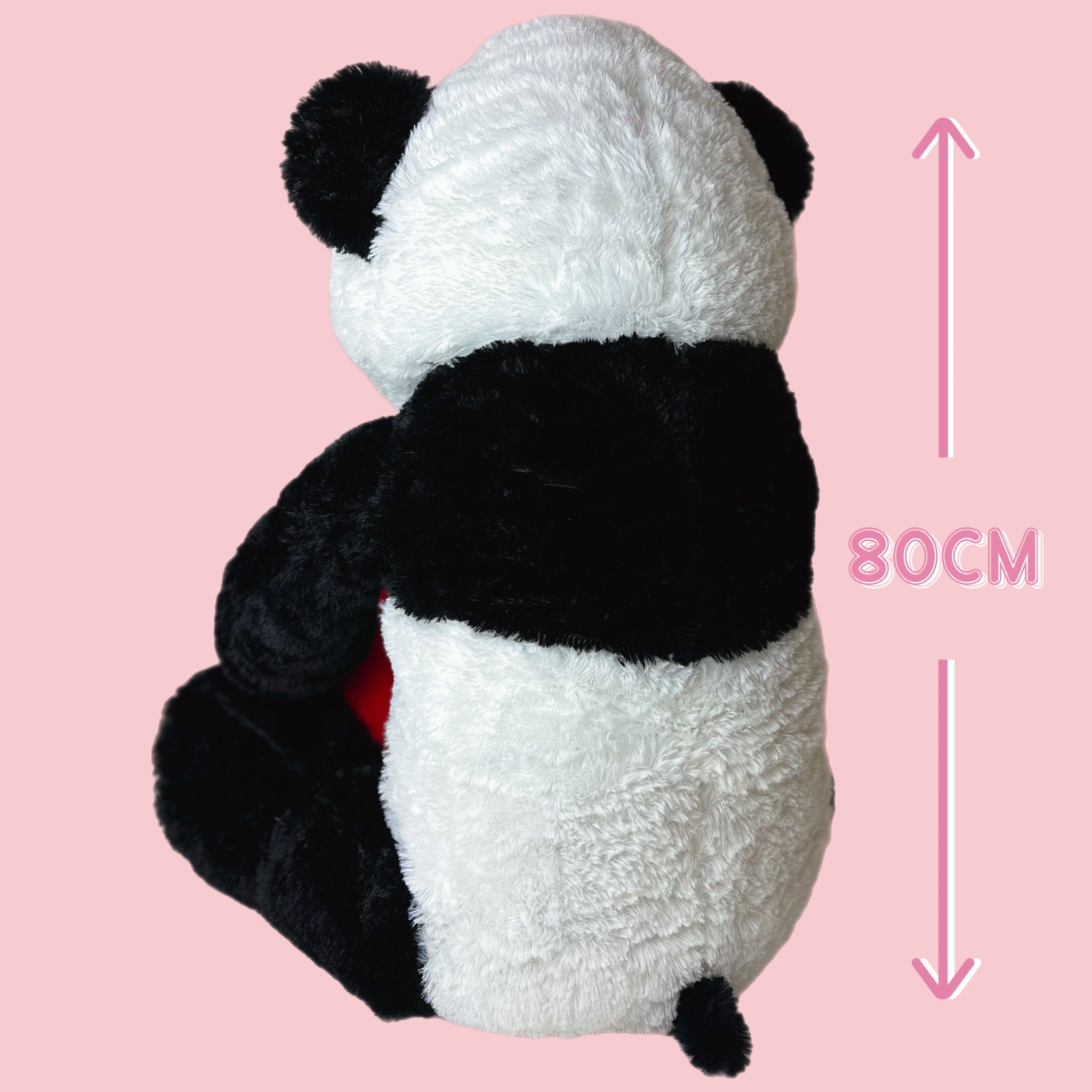 Valentines - I Love You - Panda Bear - Large Giant Plush 80cm with Heart (Heart Colour Sent at Random)