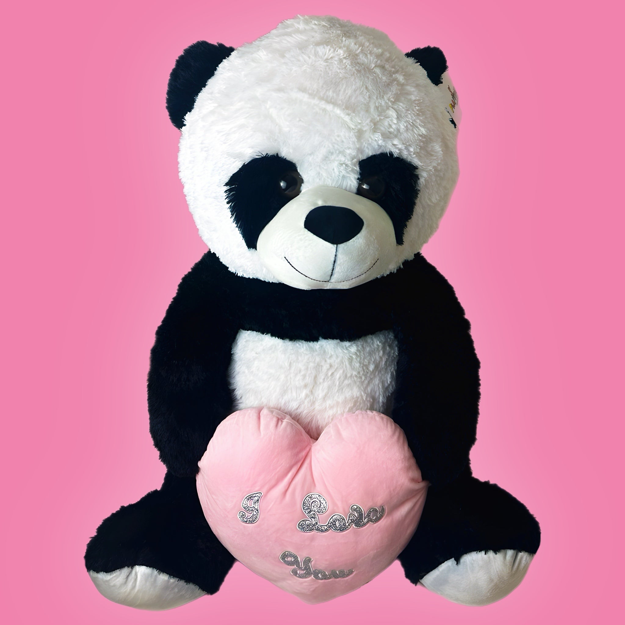 Valentines - I Love You - Panda Bear - Large Giant Plush 80cm with Heart (Heart Colour Sent at Random)