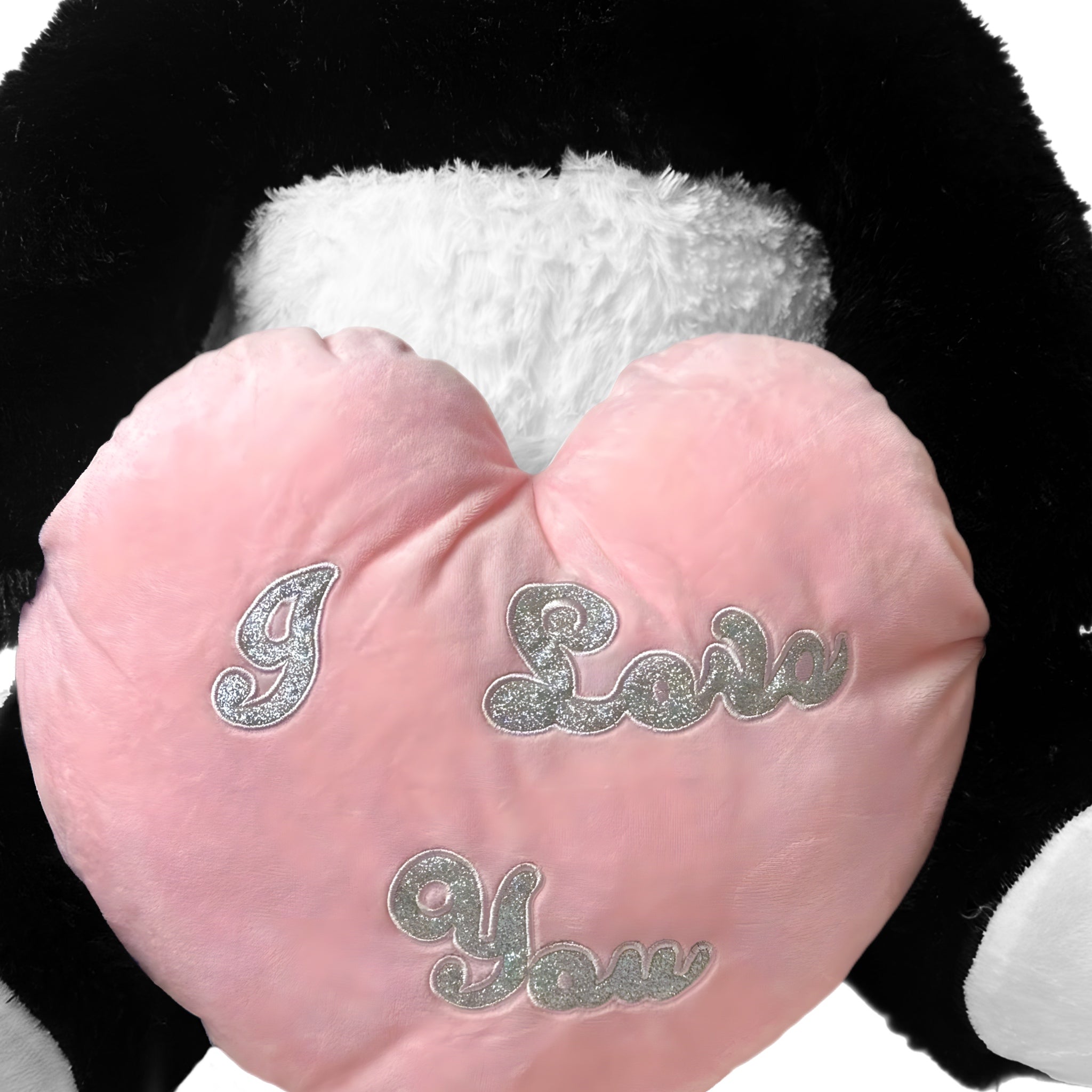 Valentines - I Love You - Panda Bear - Large Giant Plush 80cm with Heart (Heart Colour Sent at Random)